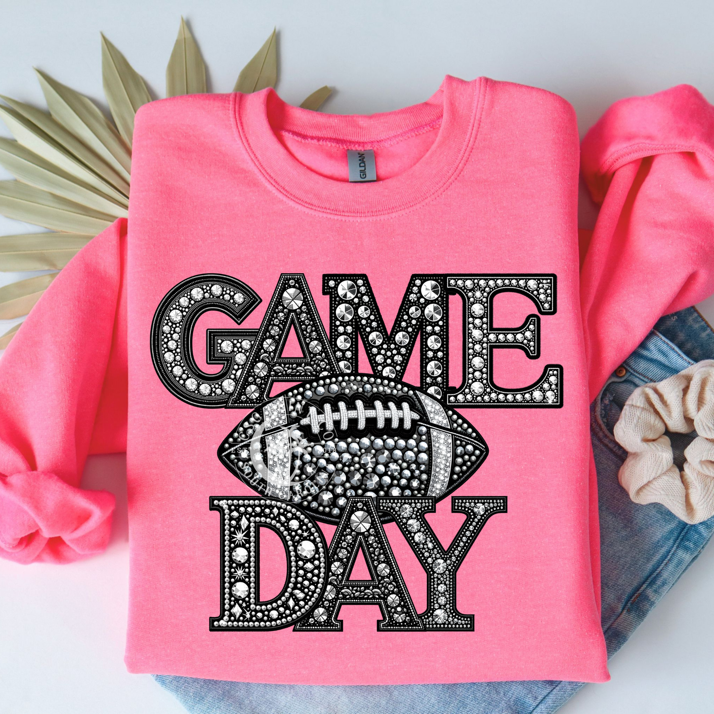 Faux Rhinestone Game Day-WS