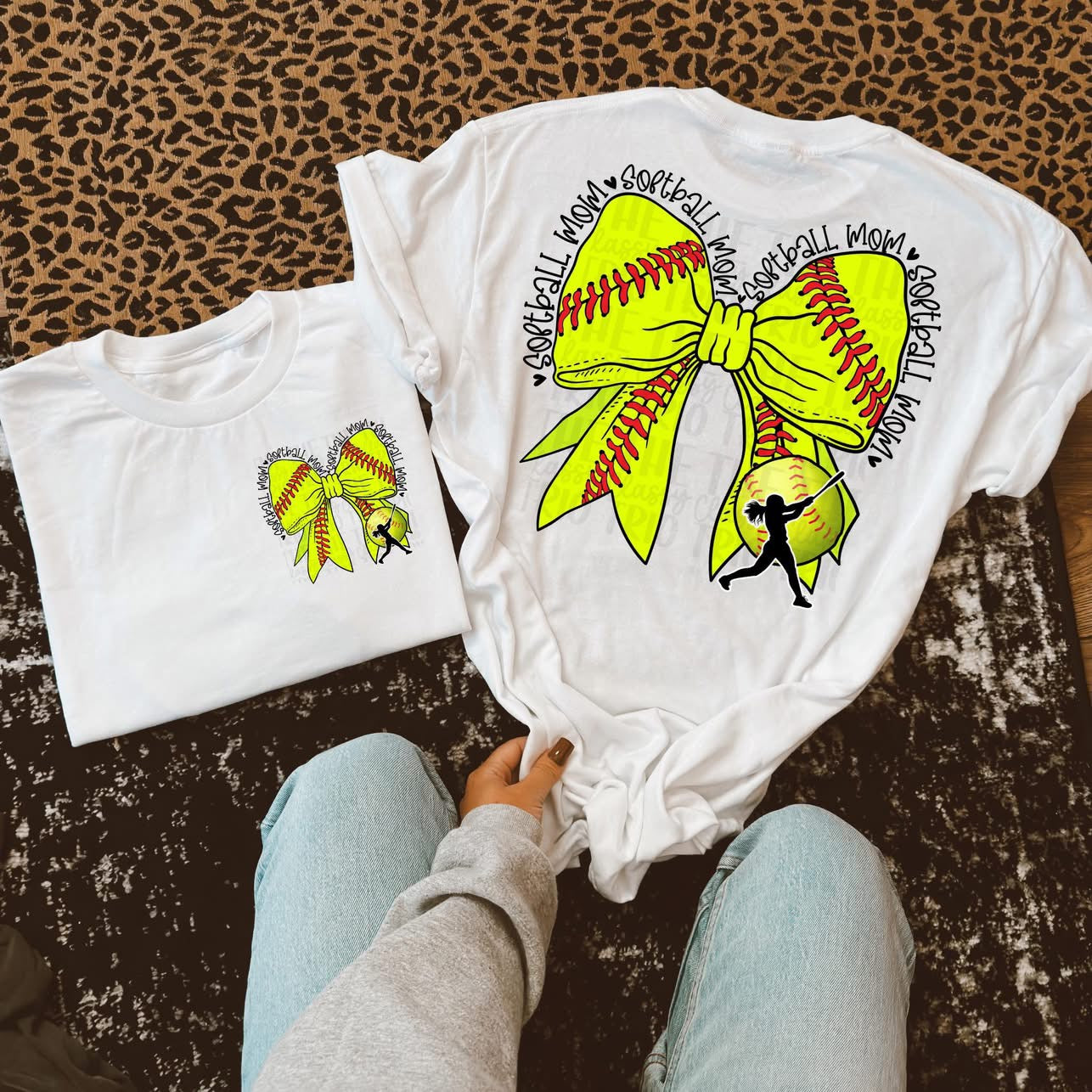 Softball Mom Bow