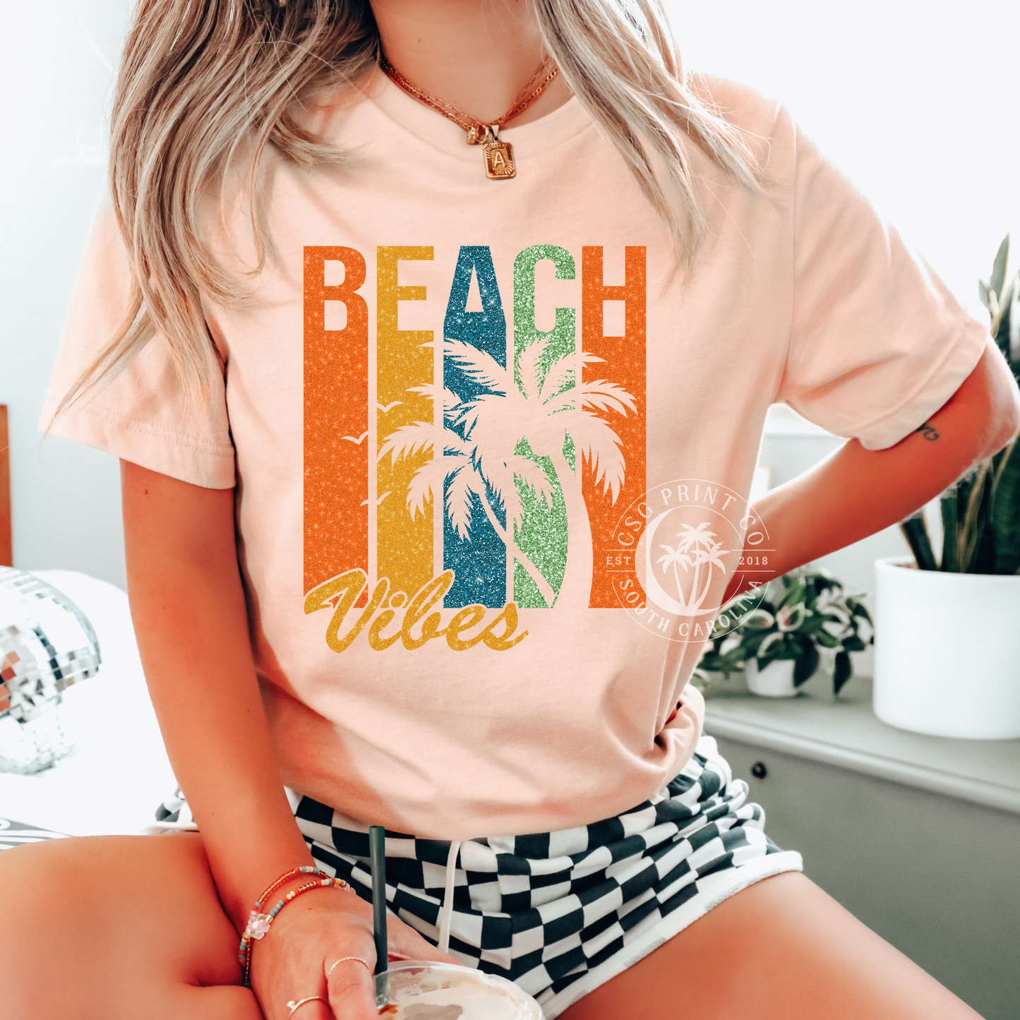 Beach Vibes- Retro Stripes
