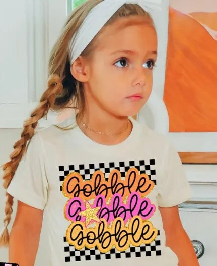 KIDS checkered gobble gobble