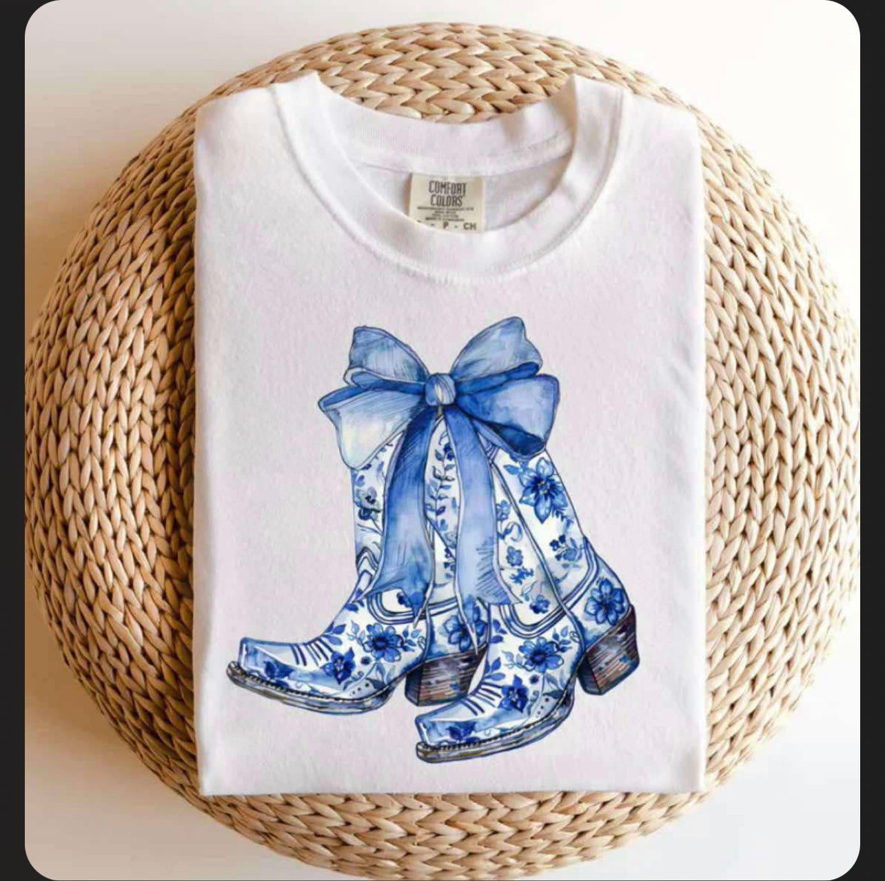 Blue Coquette Boots