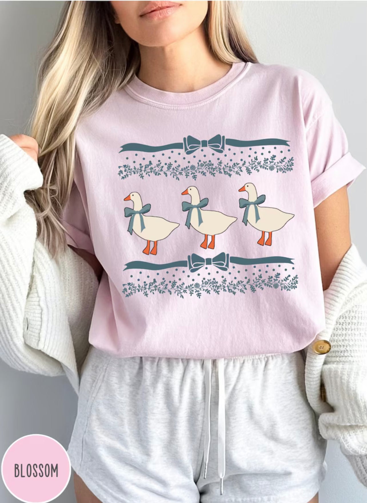Bow Vintage Goose