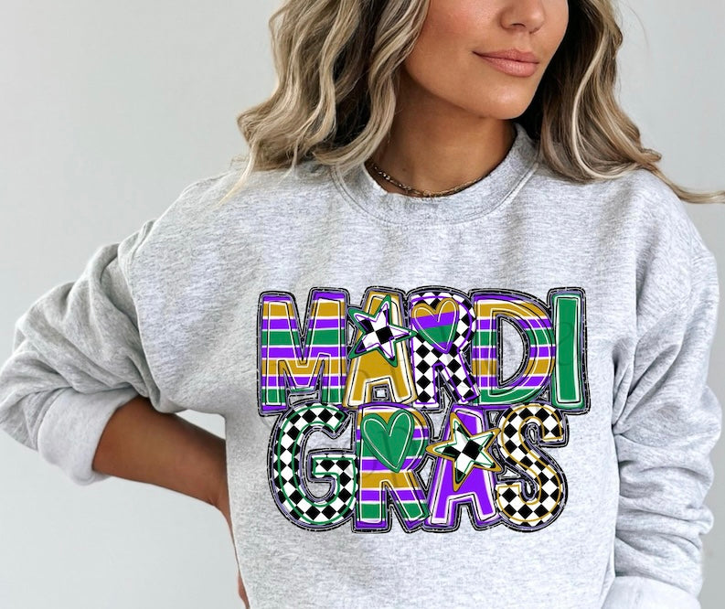 Hand Written Mardi Gras
