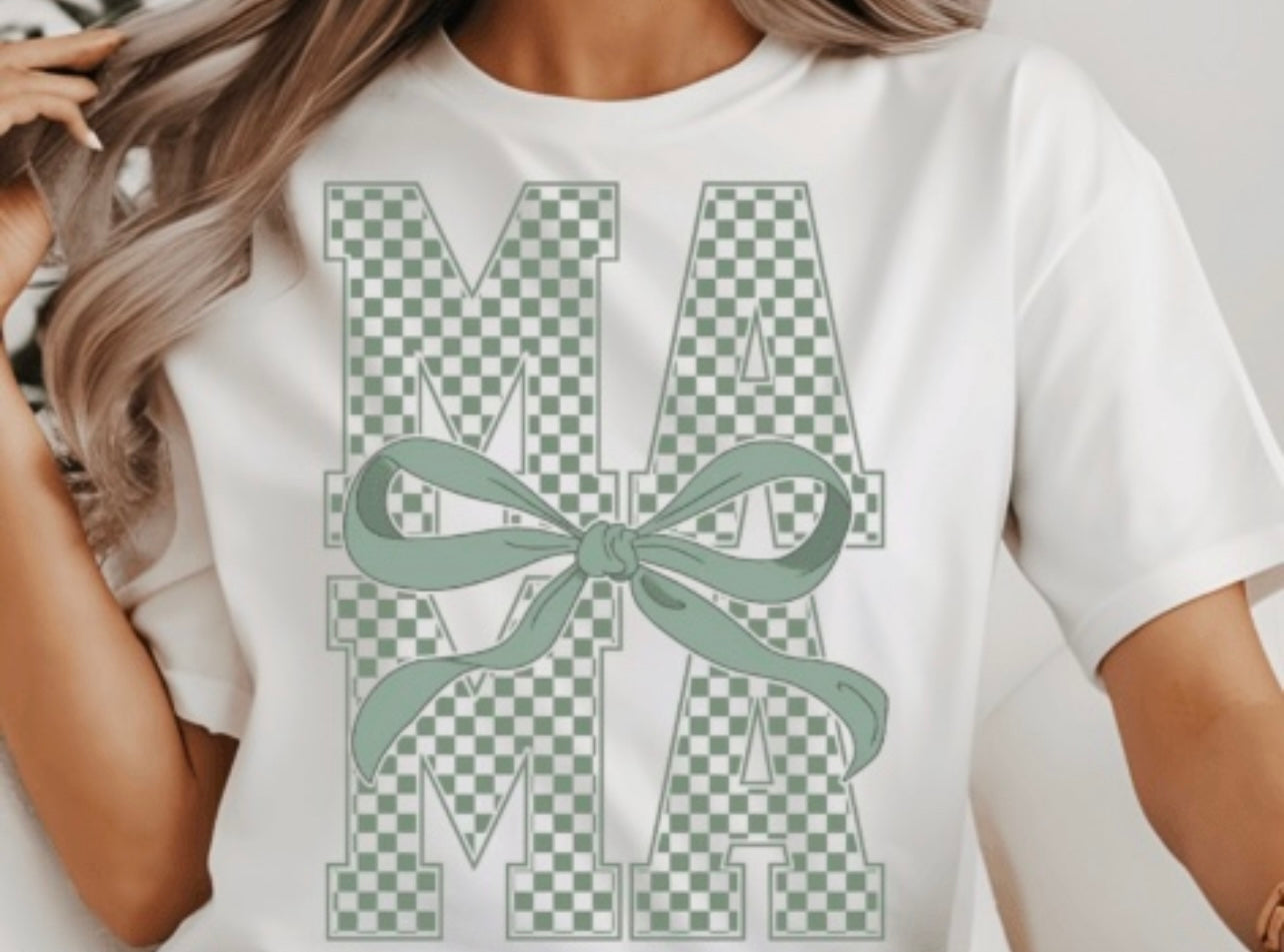 Green Checkered MAMA