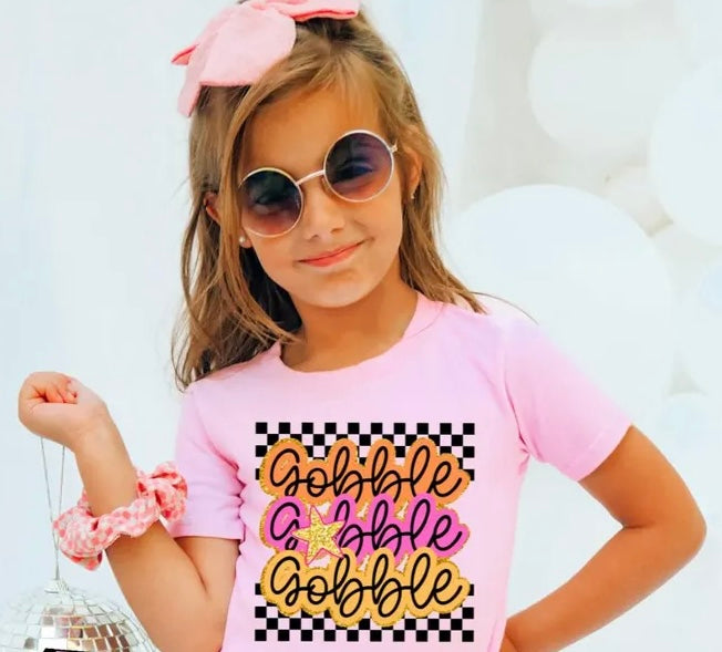KIDS checkered gobble gobble