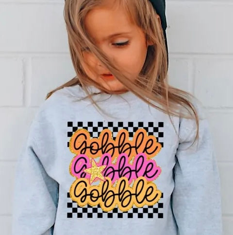 KIDS checkered gobble gobble