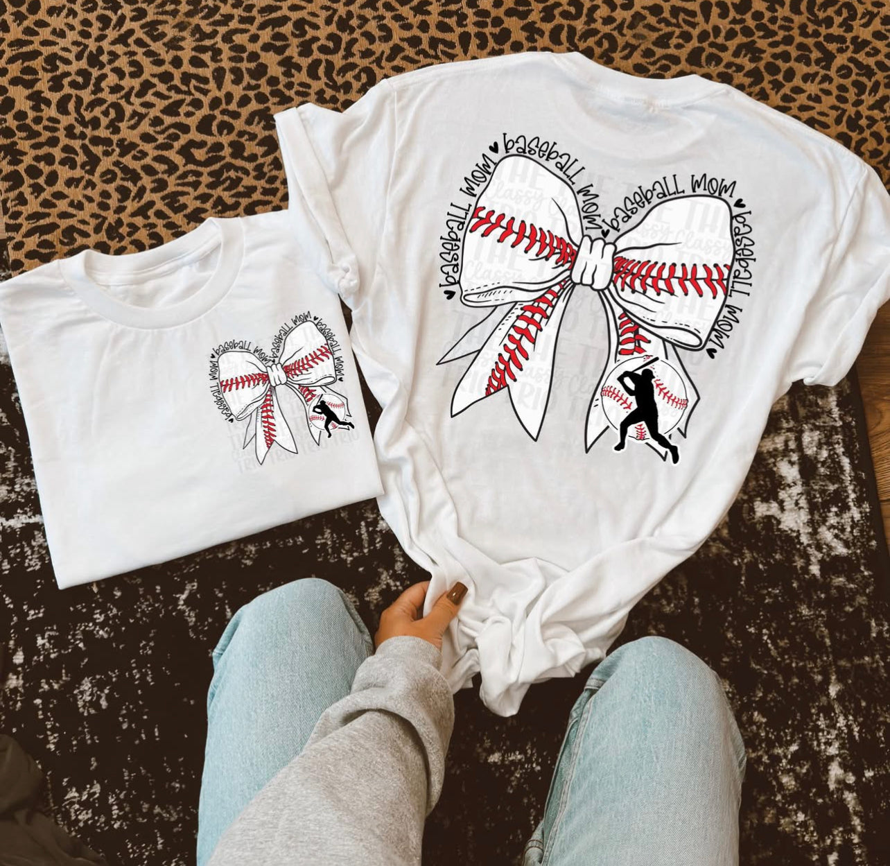 Baseball Mom Bow