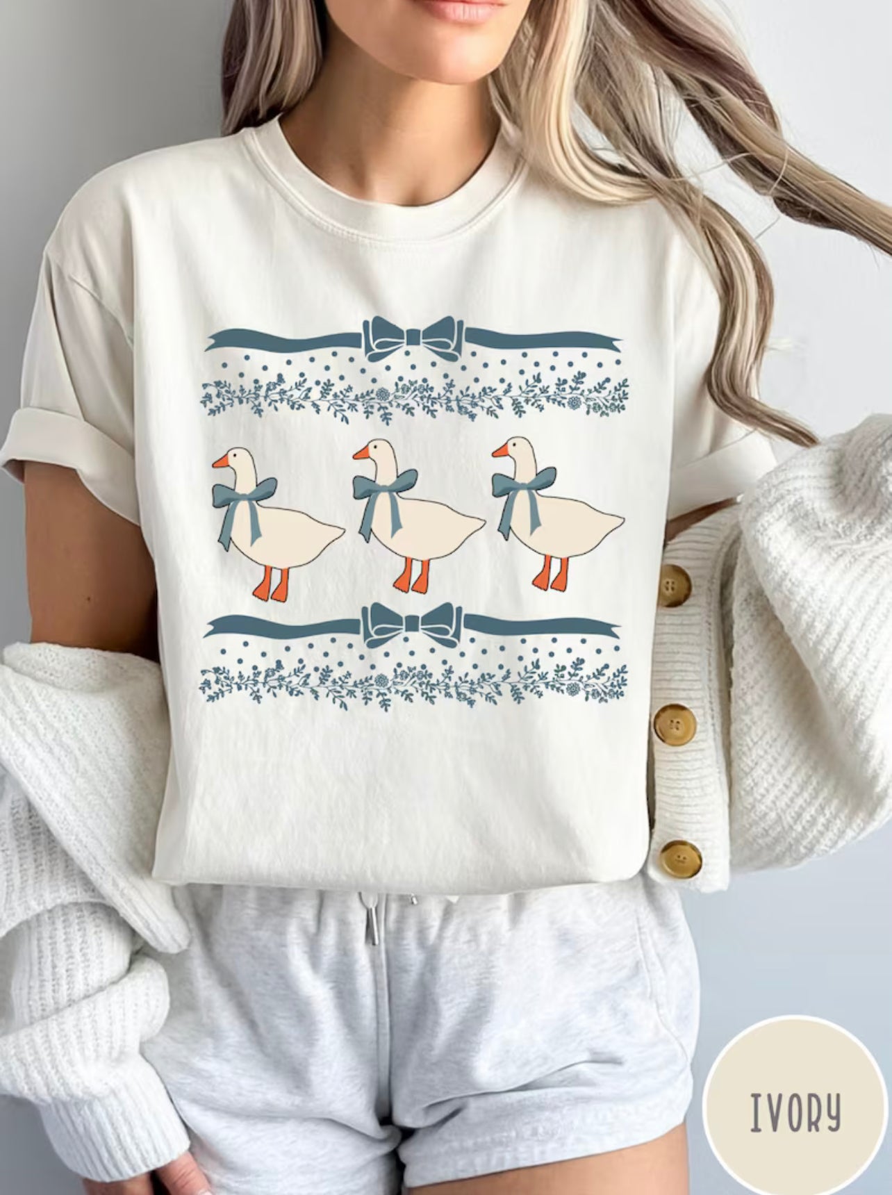 Bow Vintage Goose