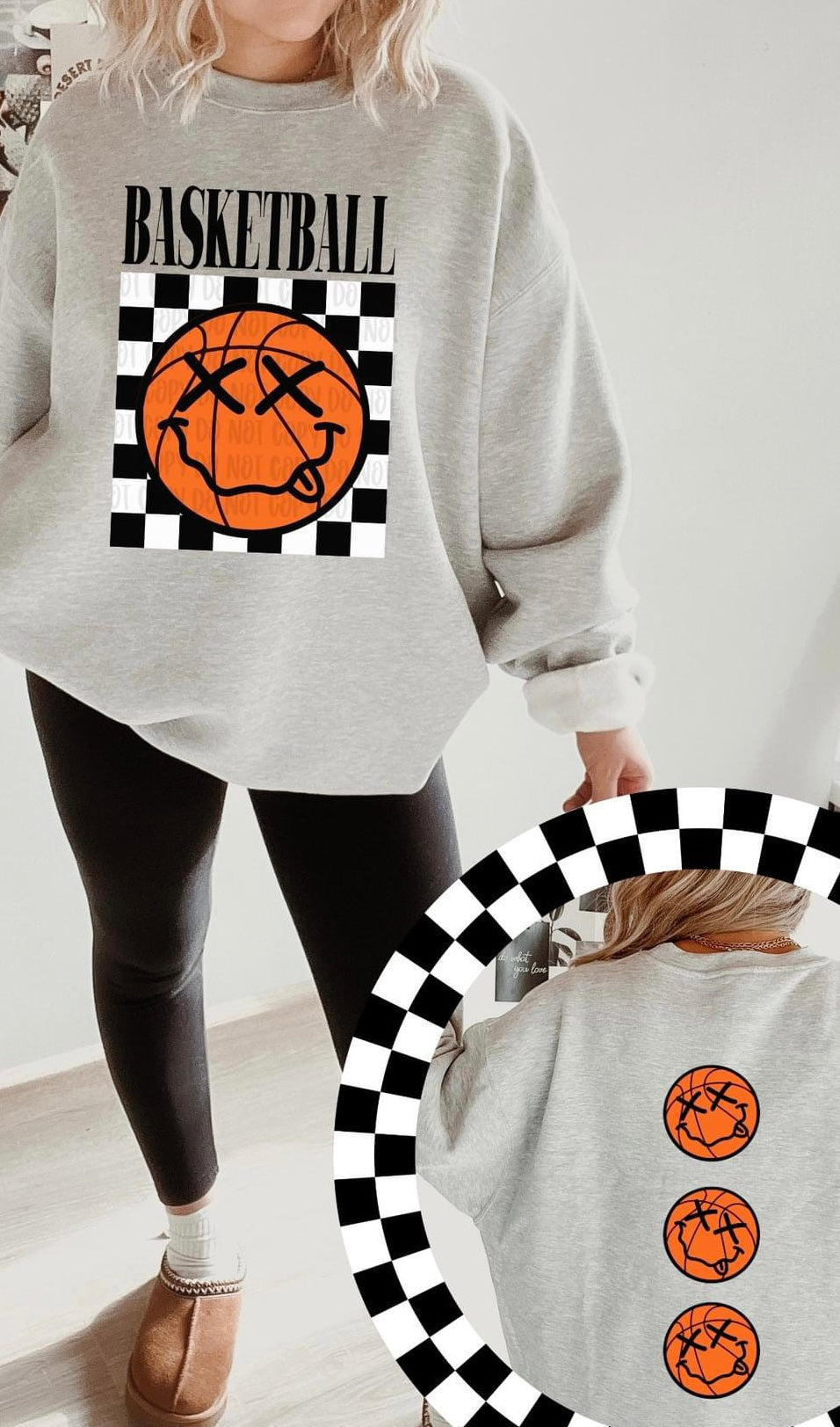 Goofy Smiley Face Basketball