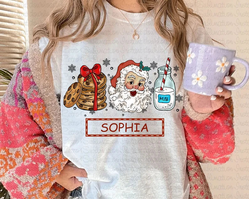 Personalized KIDS Santa Cookies