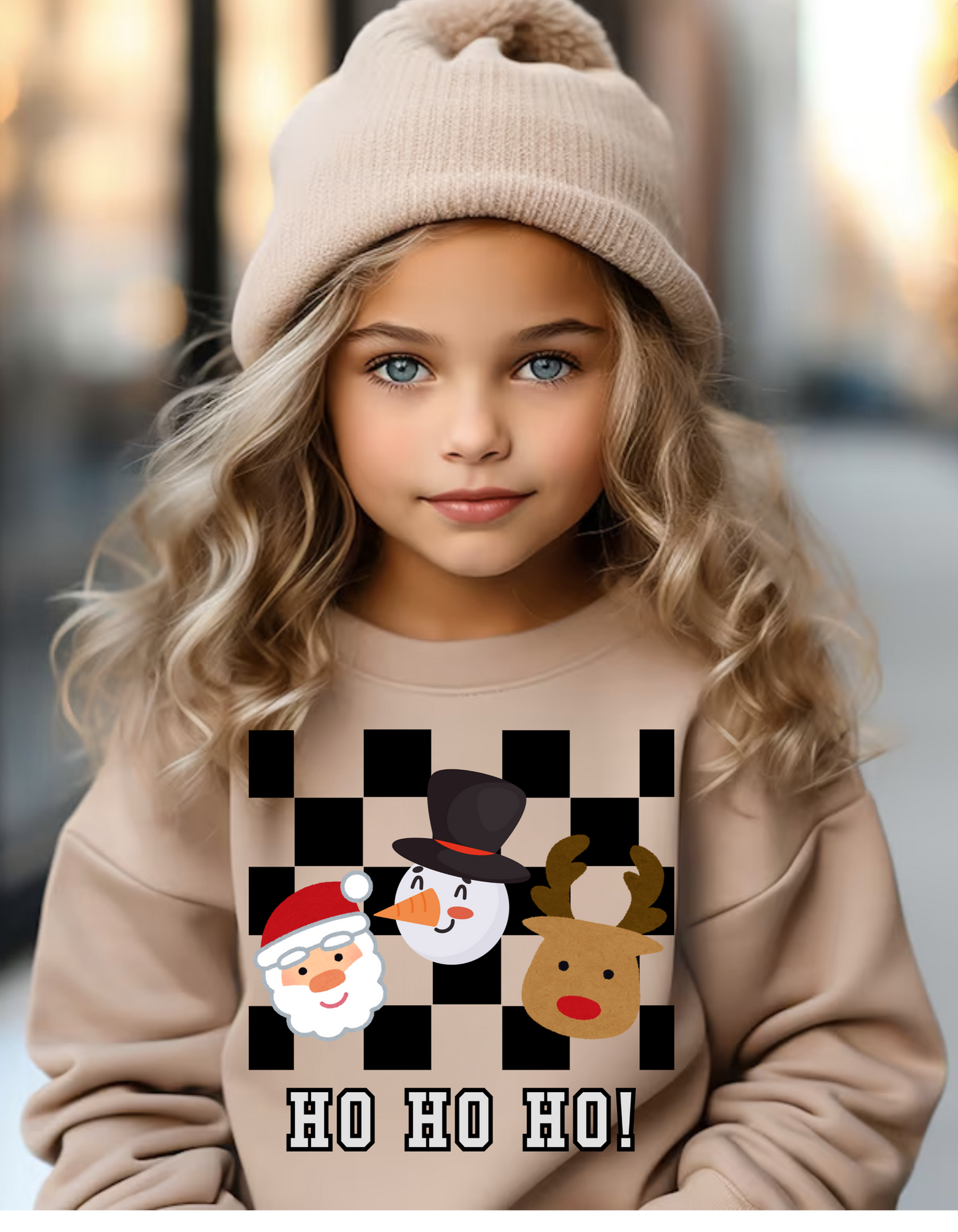 Checkered KIDS Ho Ho Ho