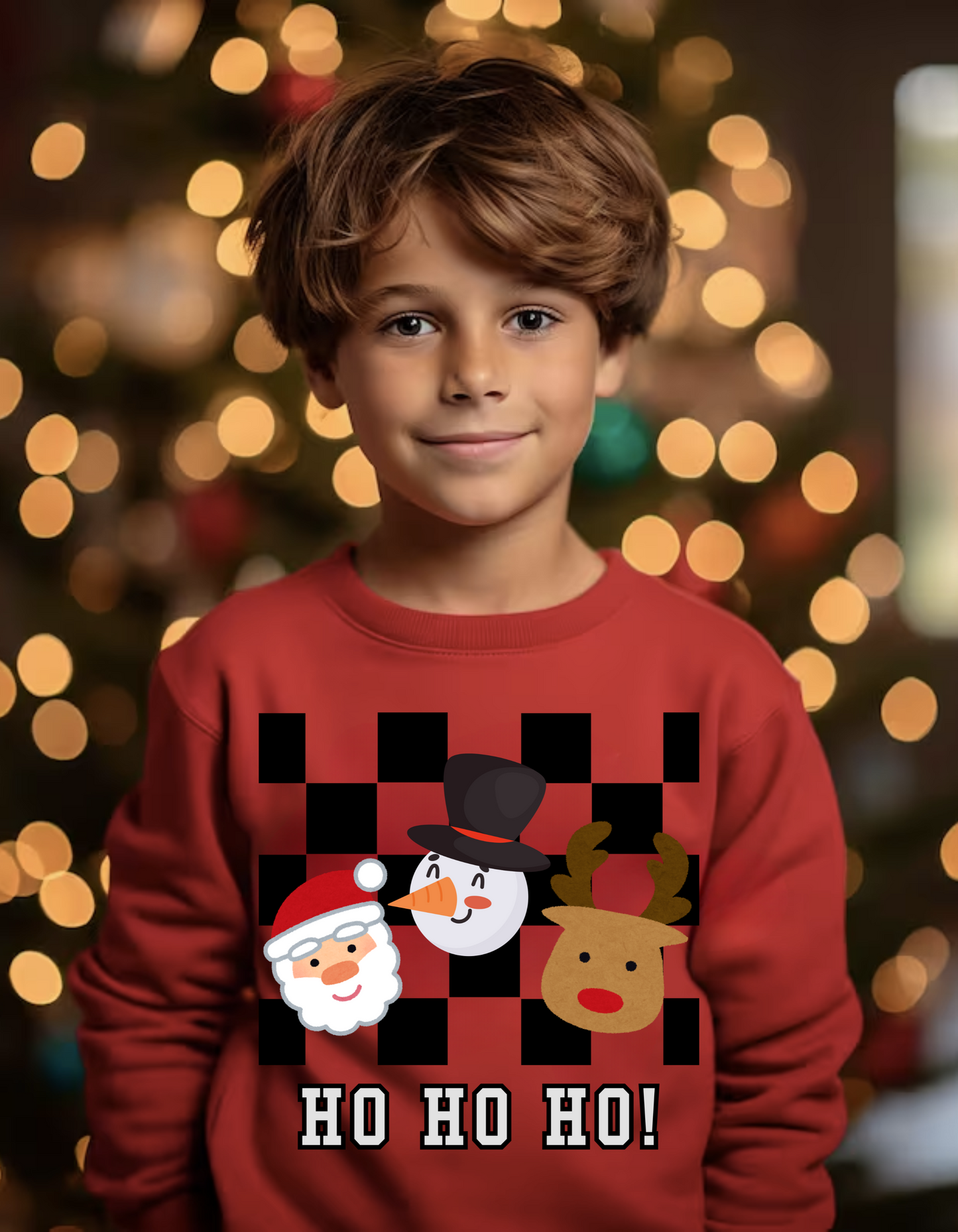 Checkered KIDS Ho Ho Ho