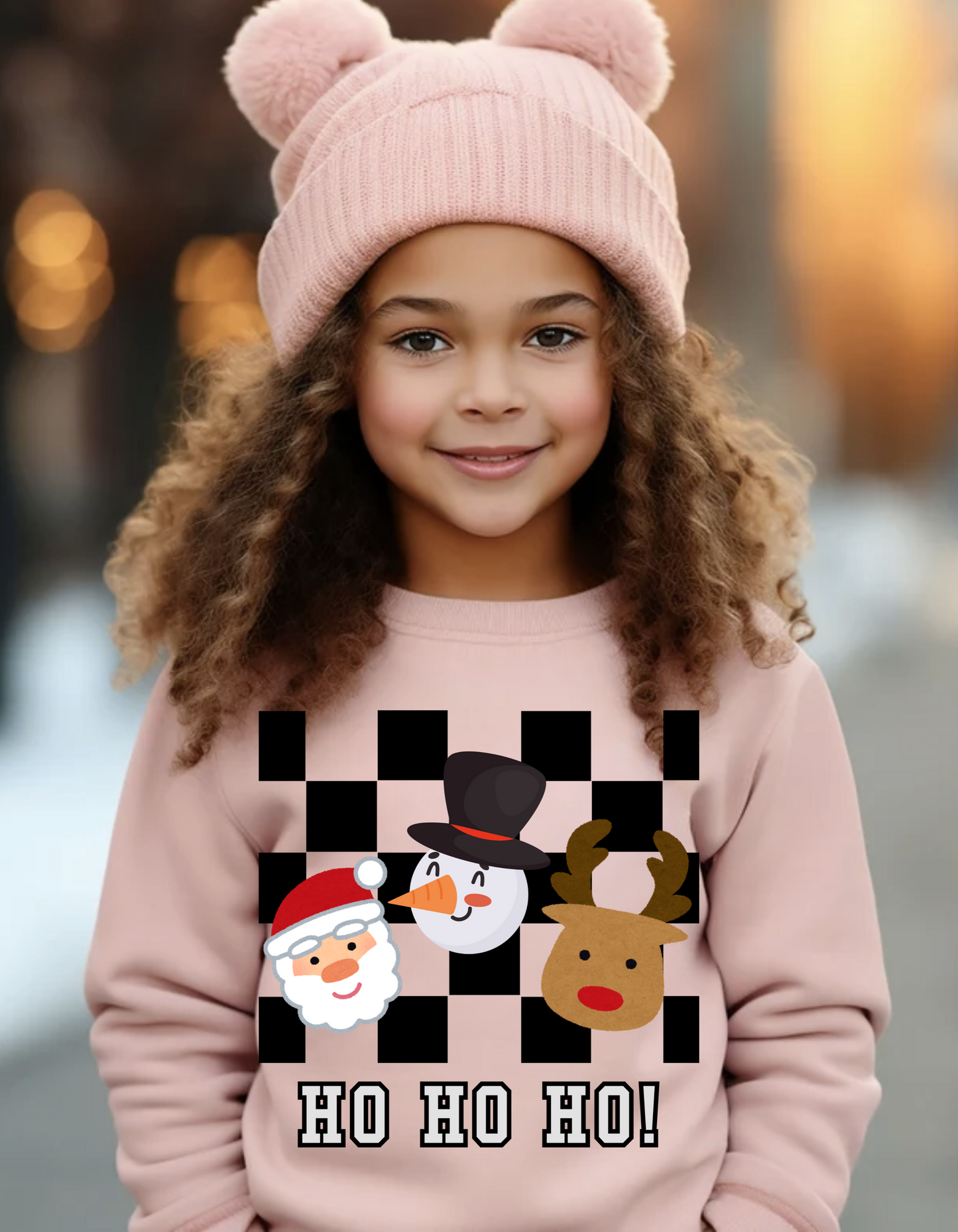 Checkered KIDS Ho Ho Ho
