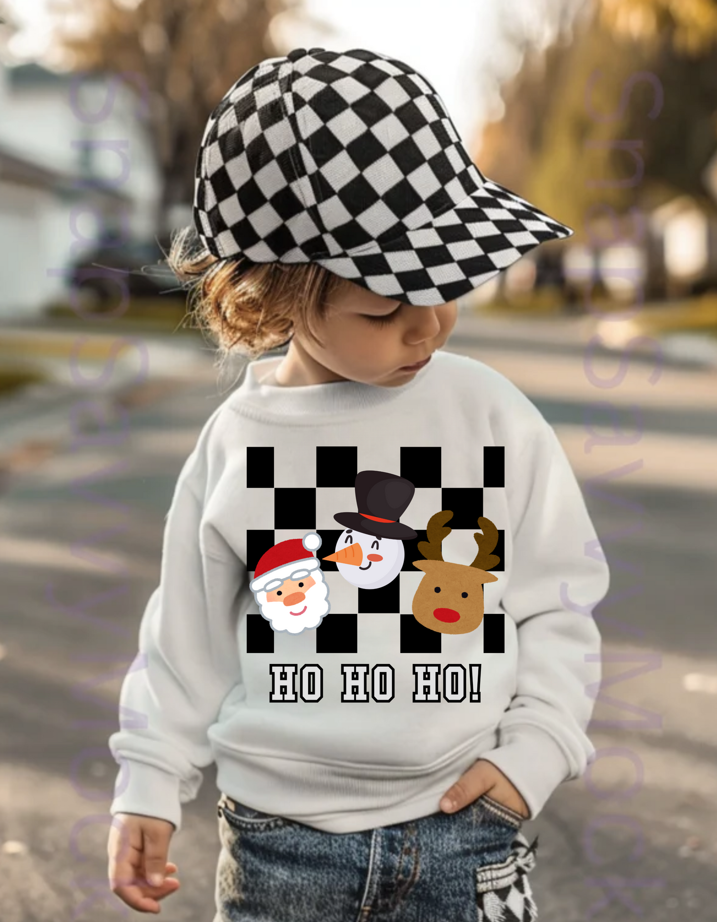 Checkered KIDS Ho Ho Ho