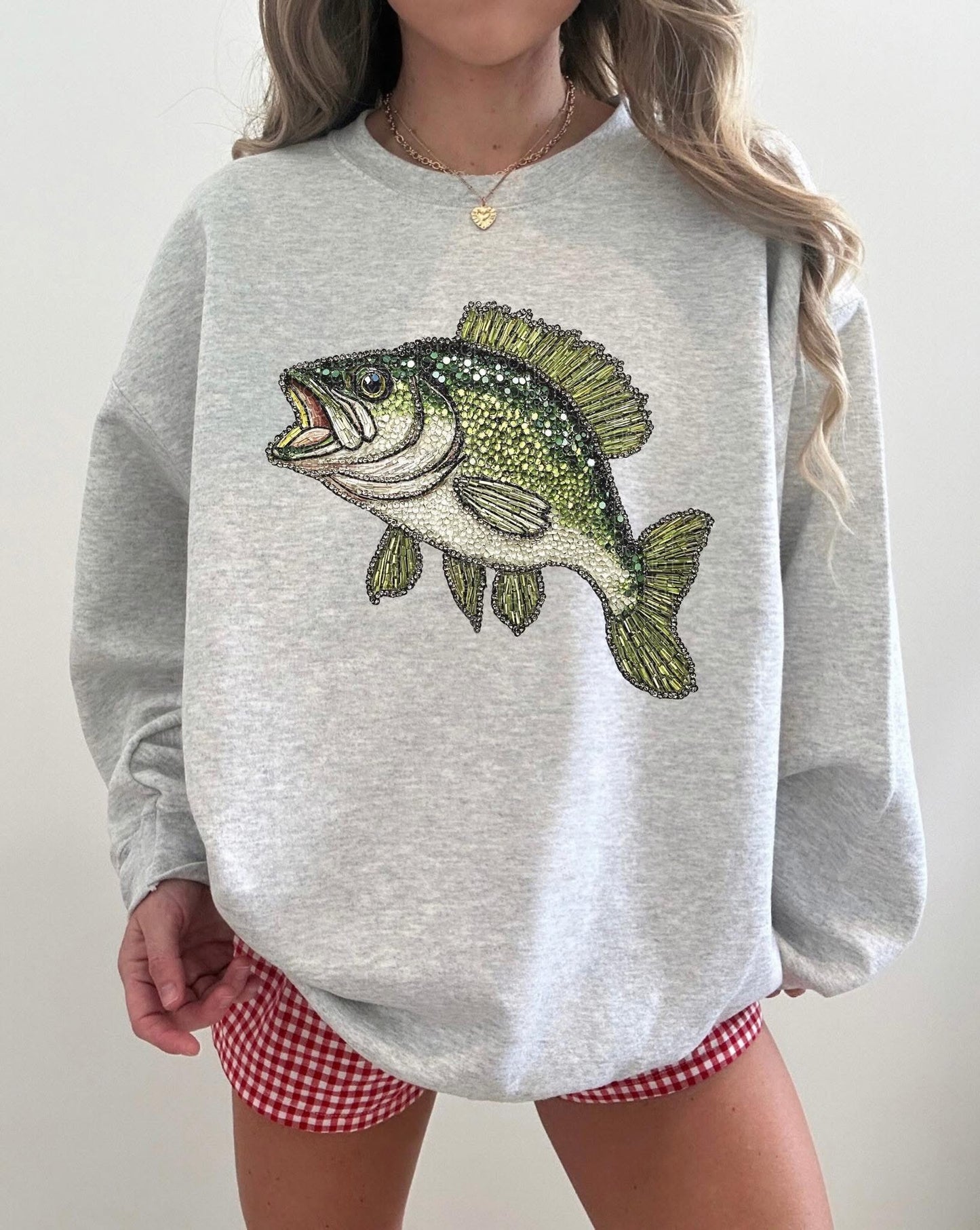 Faux Rhinestone Fish