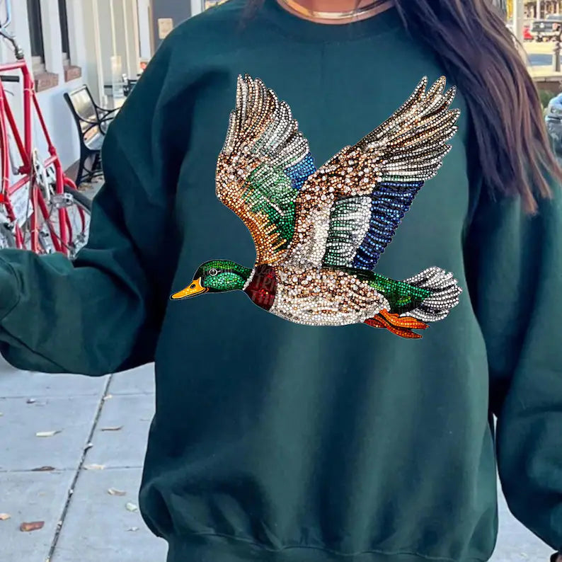 Youth Faux Rhinestone Flying Goose