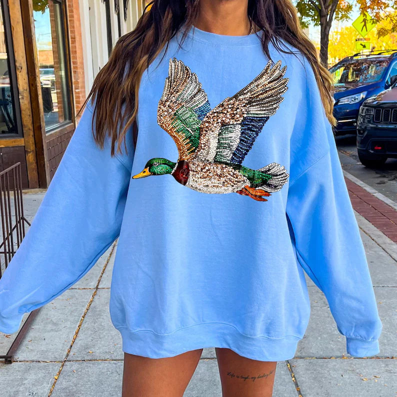 Youth Faux Rhinestone Flying Goose
