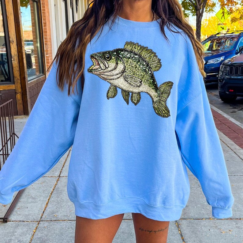 Faux Rhinestone Fish