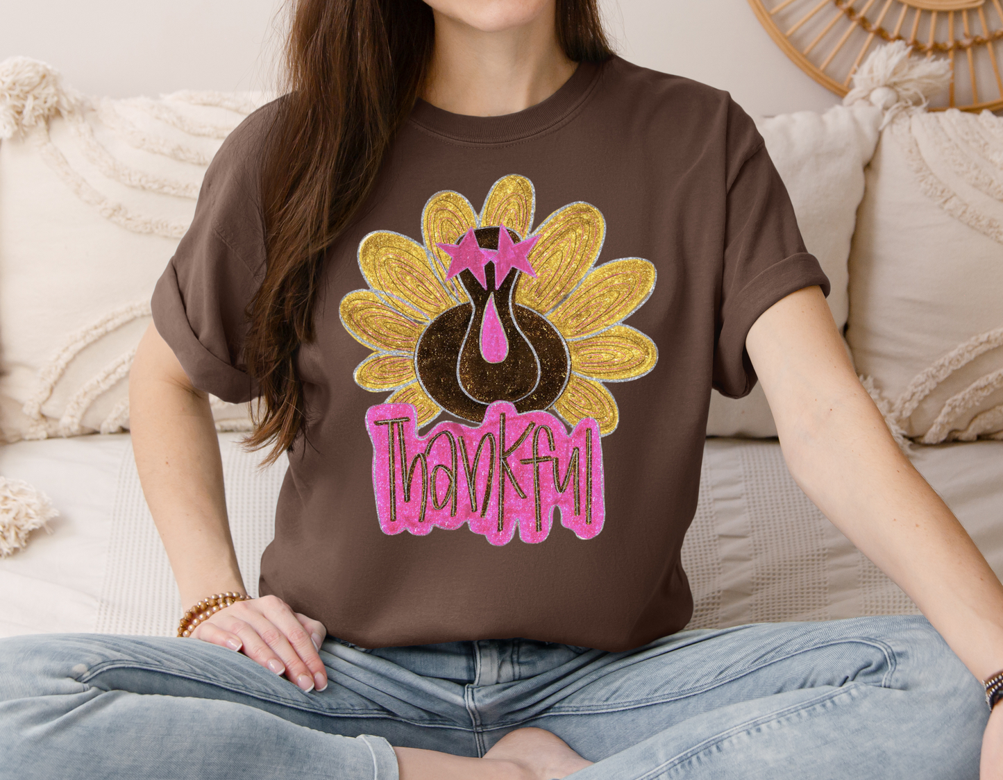 Glitter Turkey Thankful