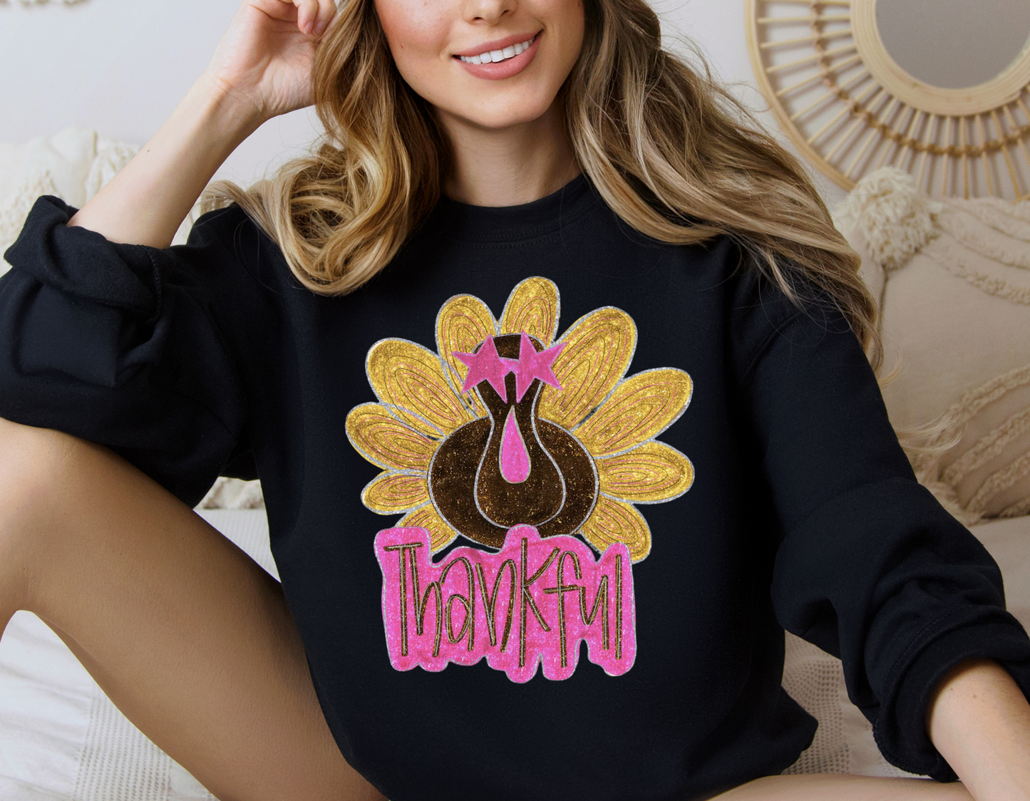 Glitter Turkey Thankful