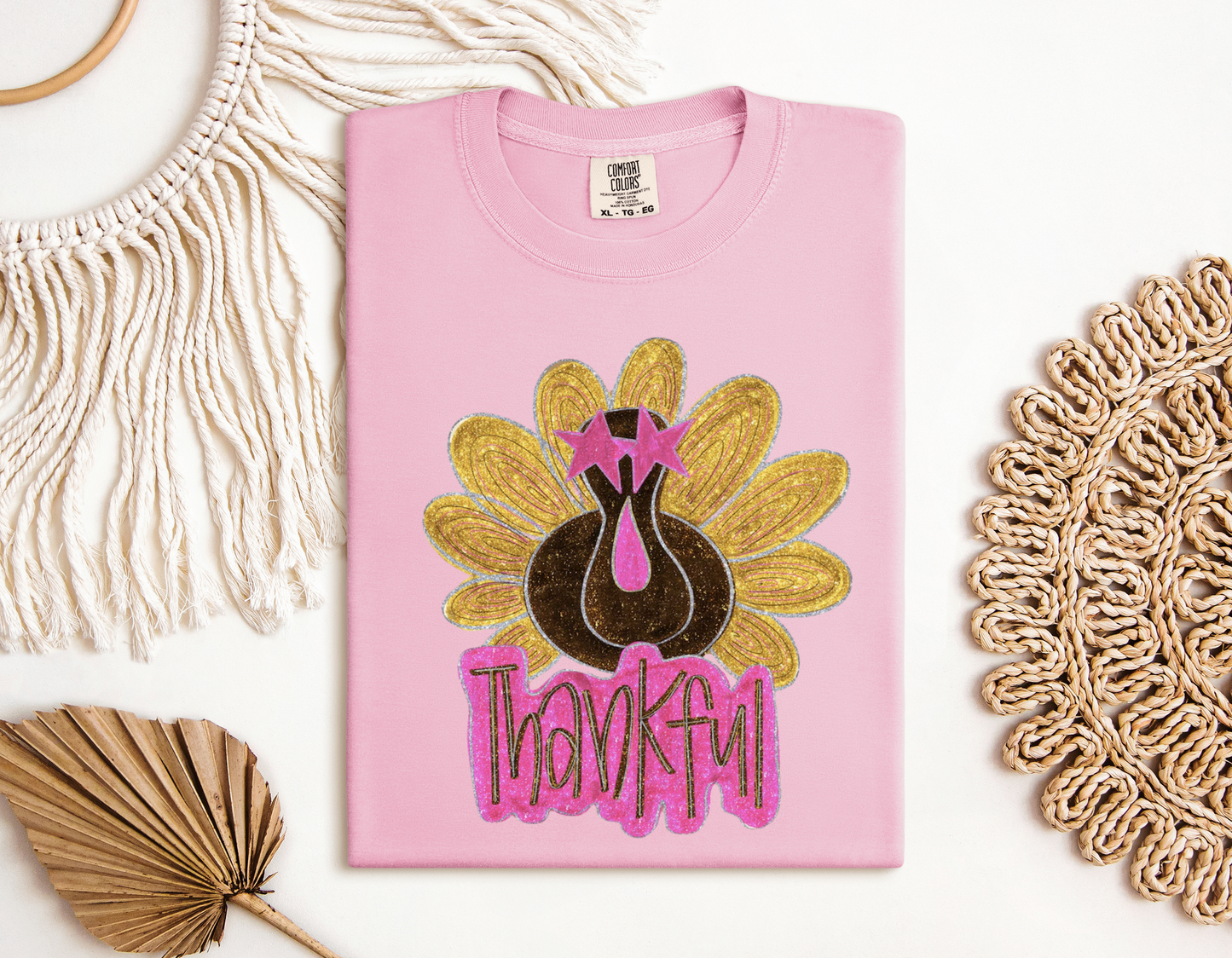 Glitter Turkey Thankful