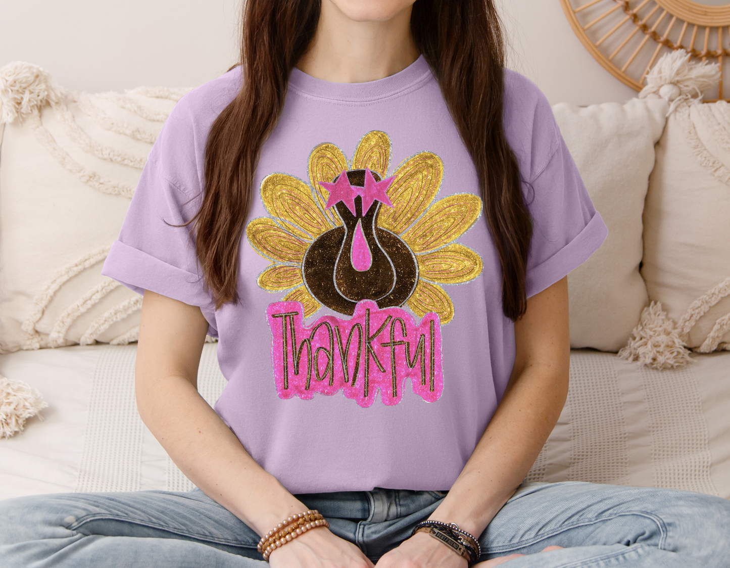 Glitter Turkey Thankful
