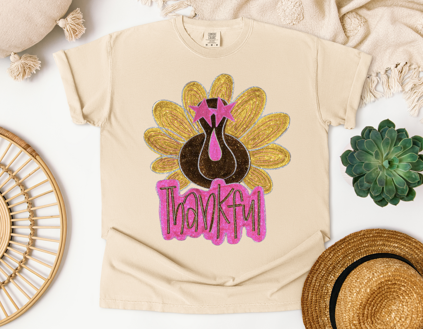 Glitter Turkey Thankful