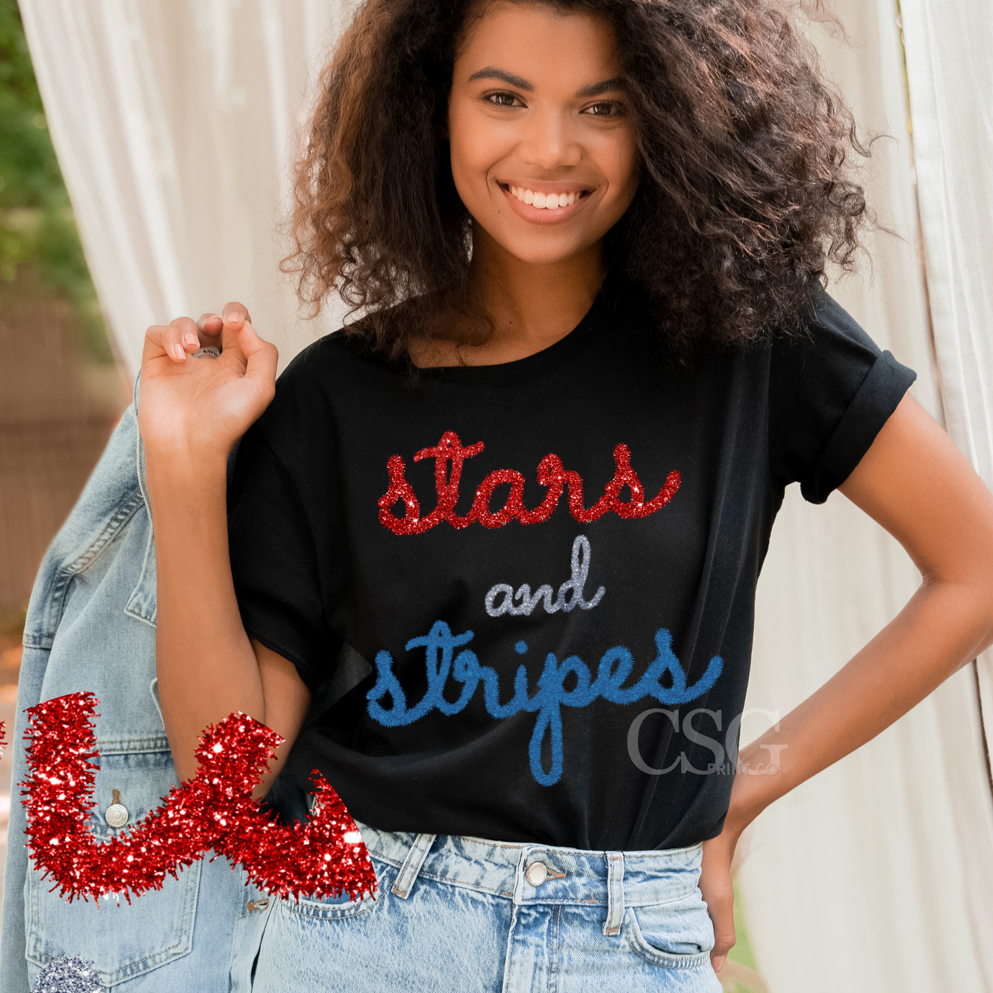Stars and Stripes-Adult-Faux Tinsel