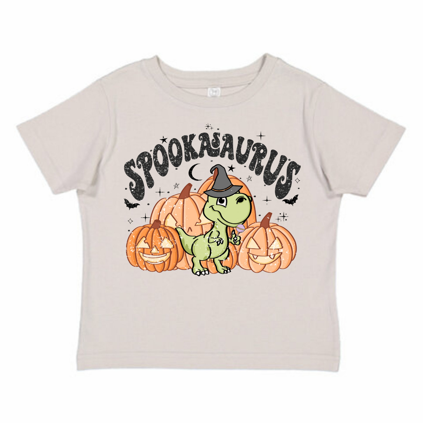 Spook A Saurus- Halloween Dino with Pumpkins