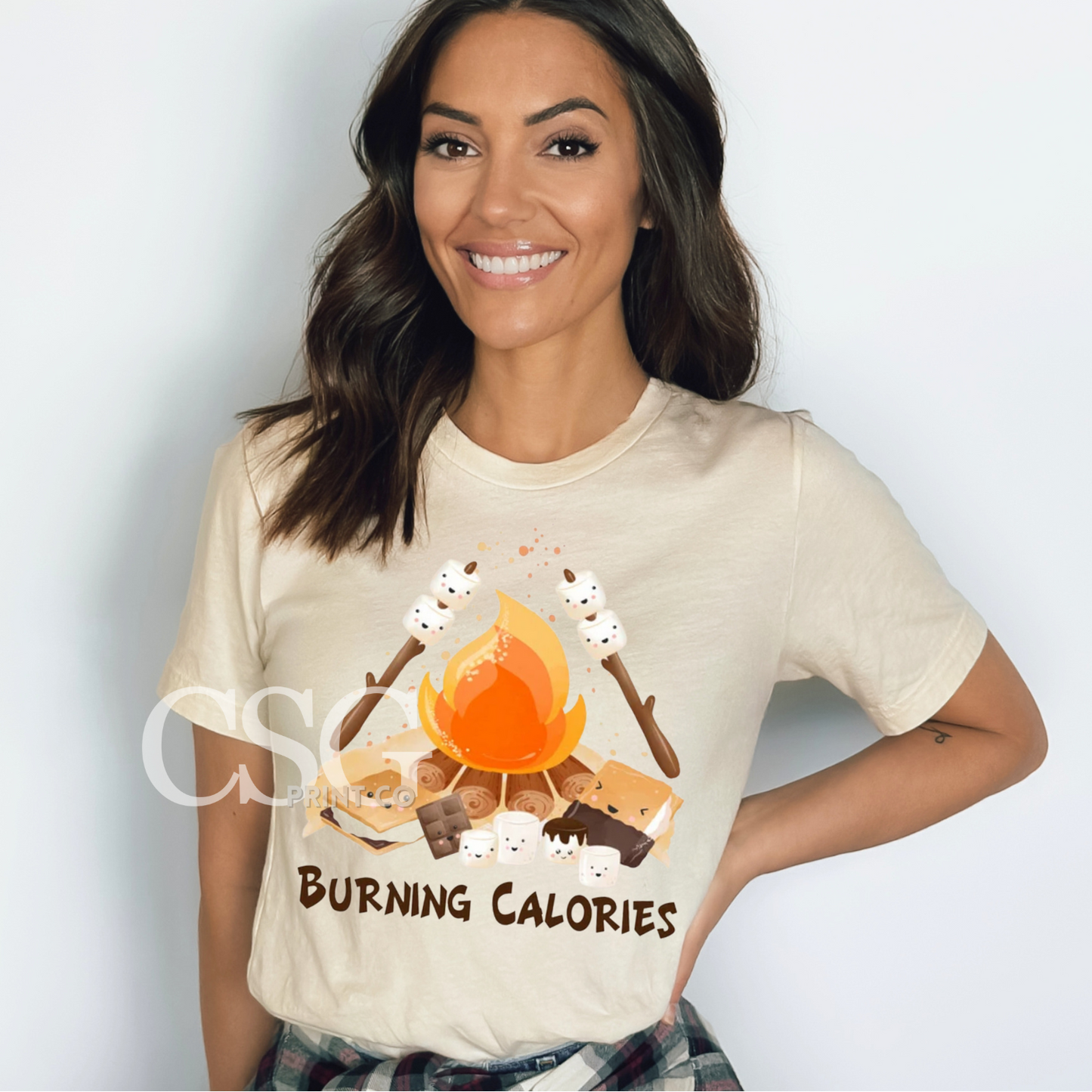 Burning Calories-Campfire Tee