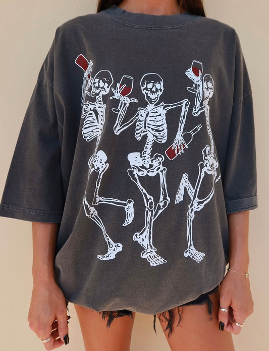 Wine Dancing Skeletons
