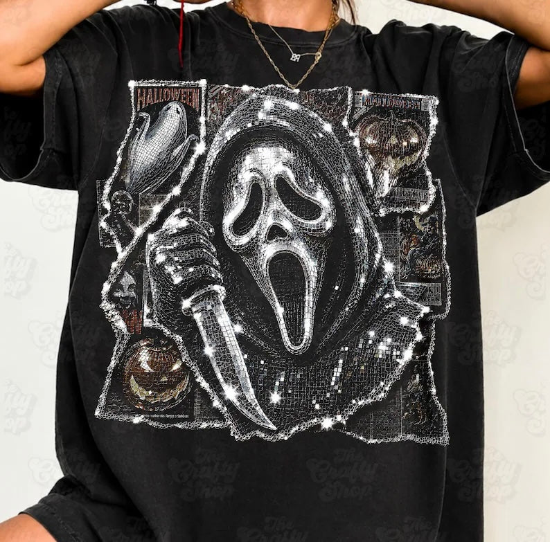 Faux Sequins Scream