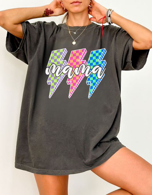 Neon Lightning Bolt Mama