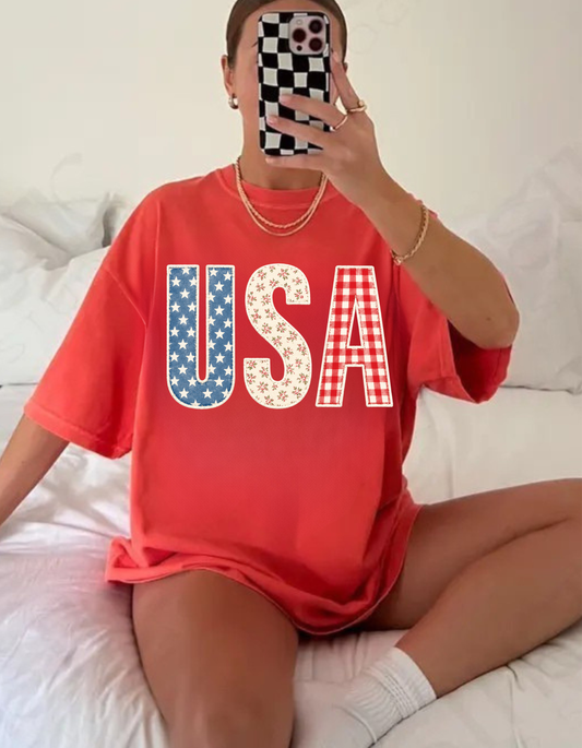 USA Faux Quilt