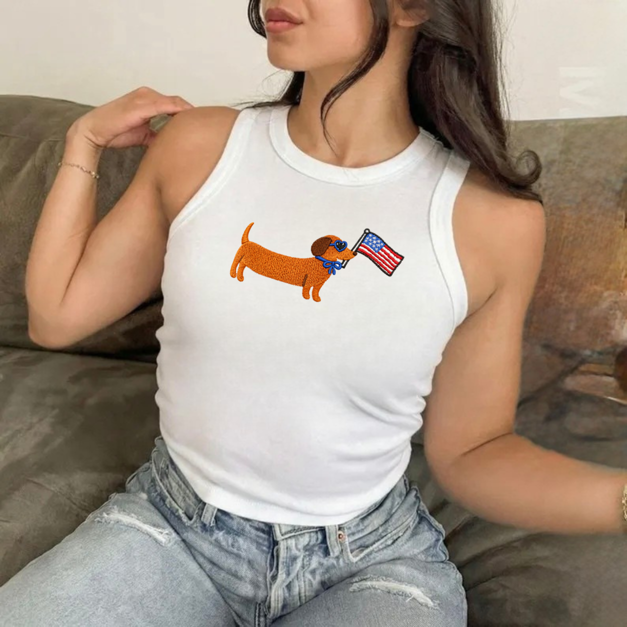 Patriotic Dachshund