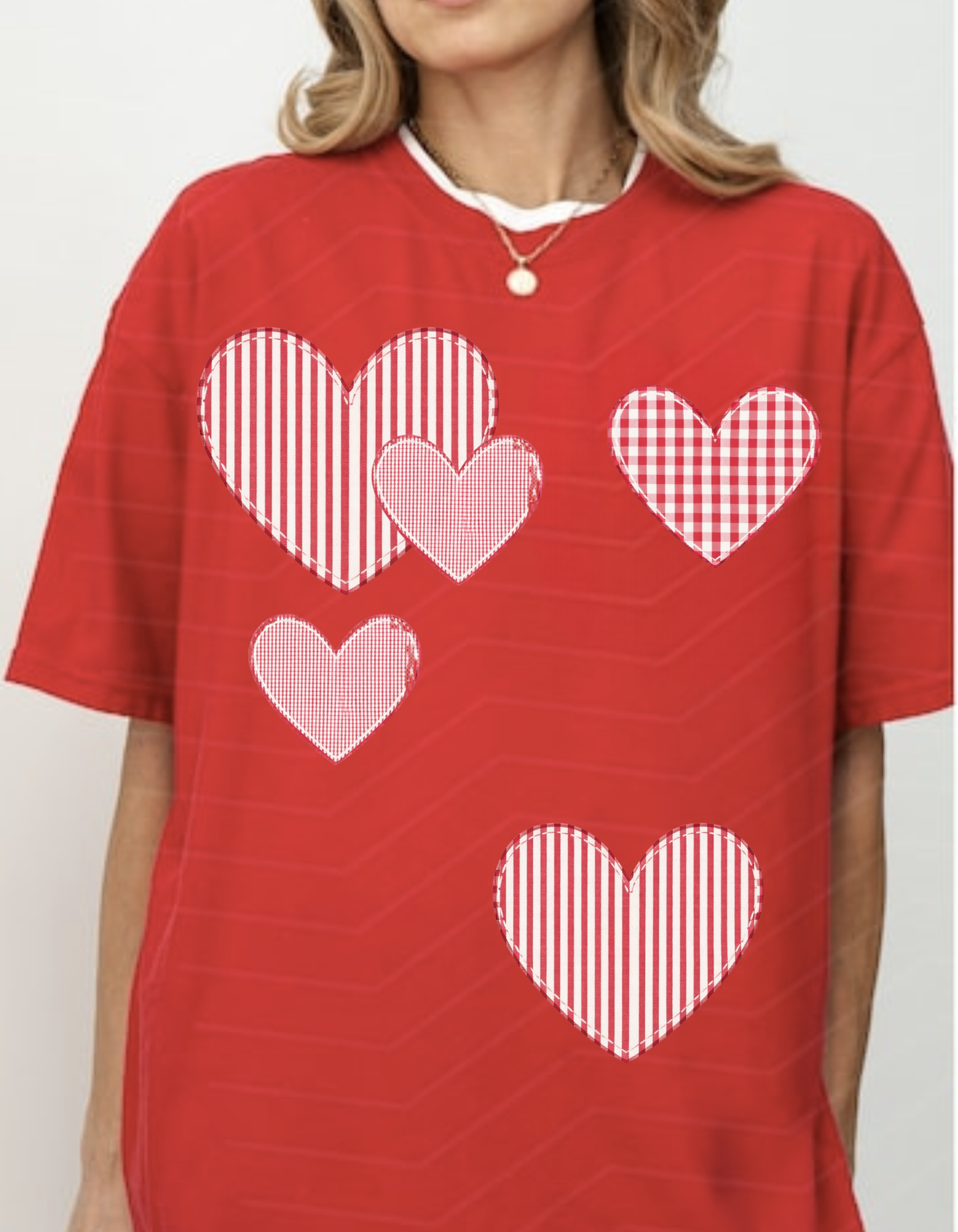 Faux Patch Hearts