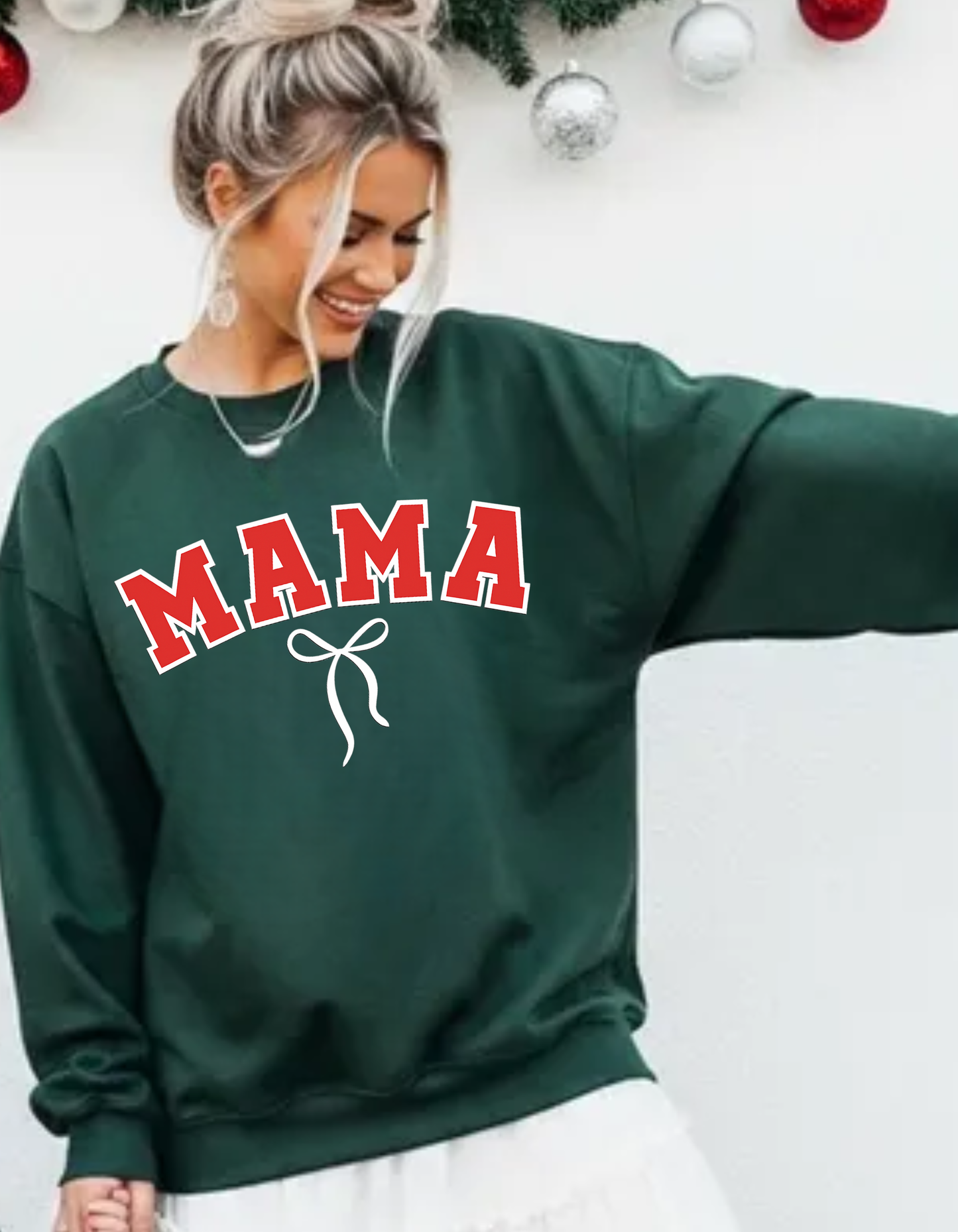 Mama Christmas Bow