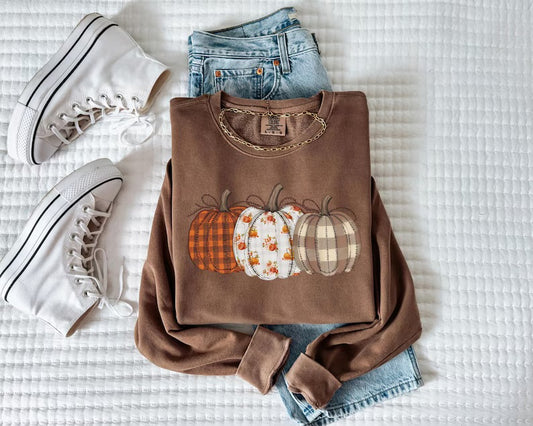 CC Tee Faux Pumpkin Embroidery