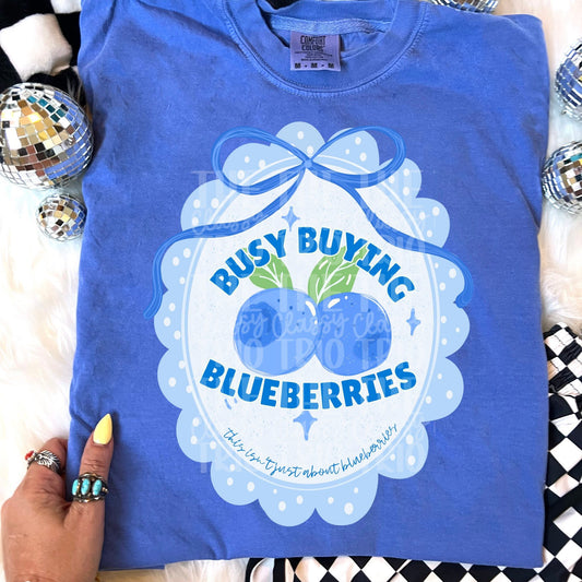 Busy Buying Blueberries