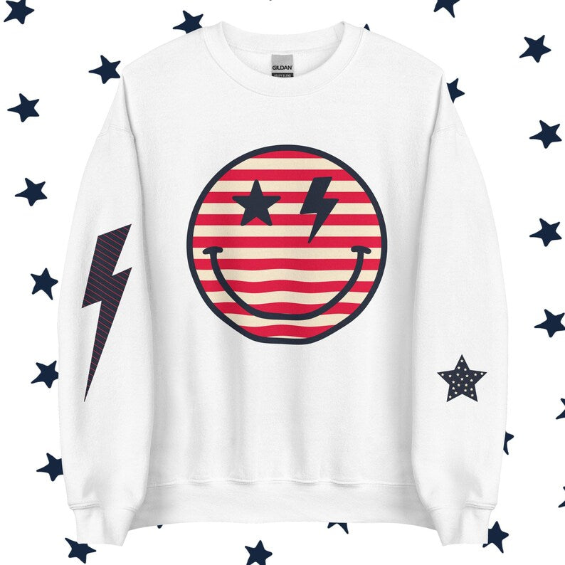 Striped Smiley Patriotic