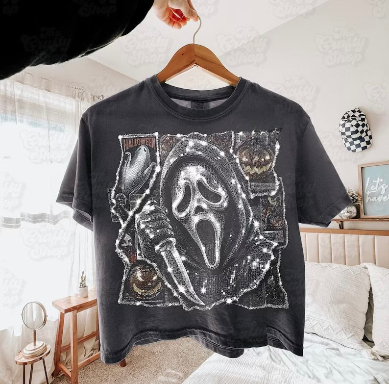 Faux Sequins Scream