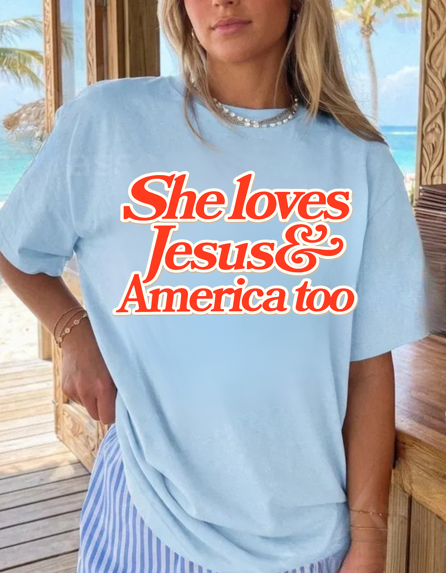 Red, White Sheep Loves Jesus and America too
