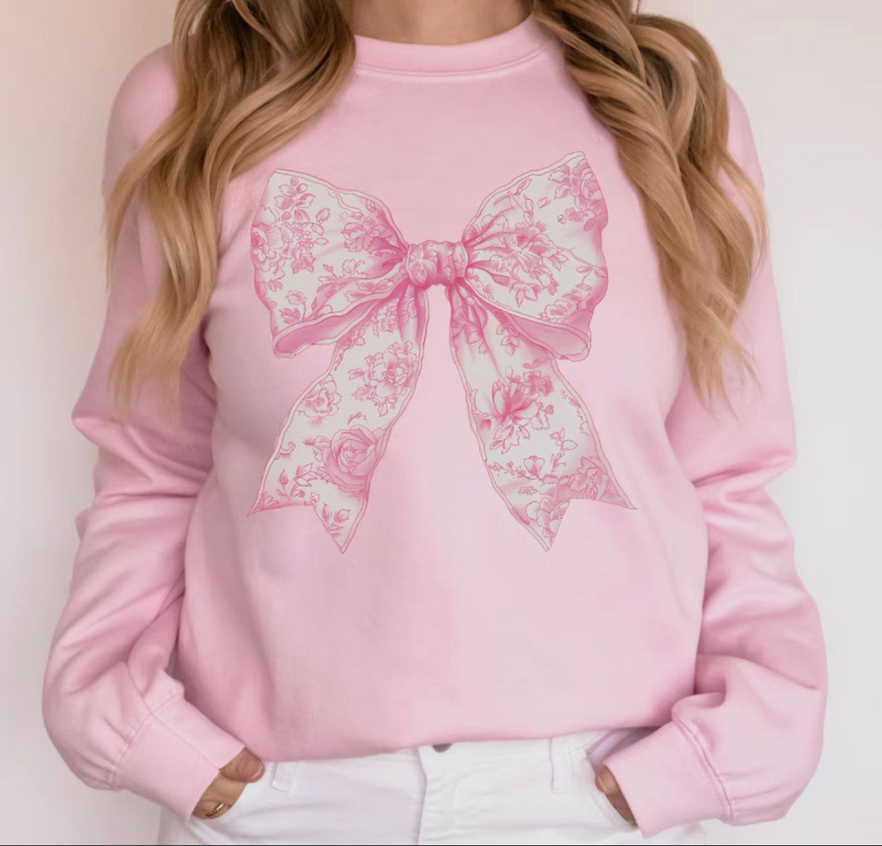 Pink Pattern Bow