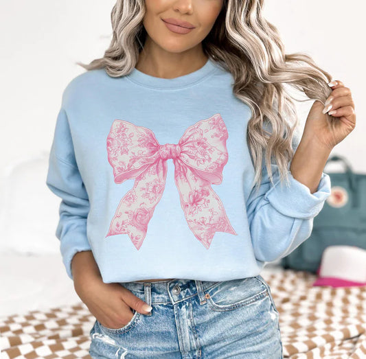 Pink Pattern Bow