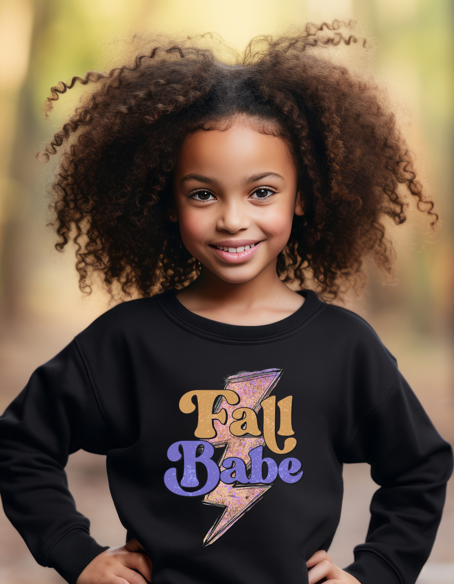 Fall Babe Lightning Bolt Kids