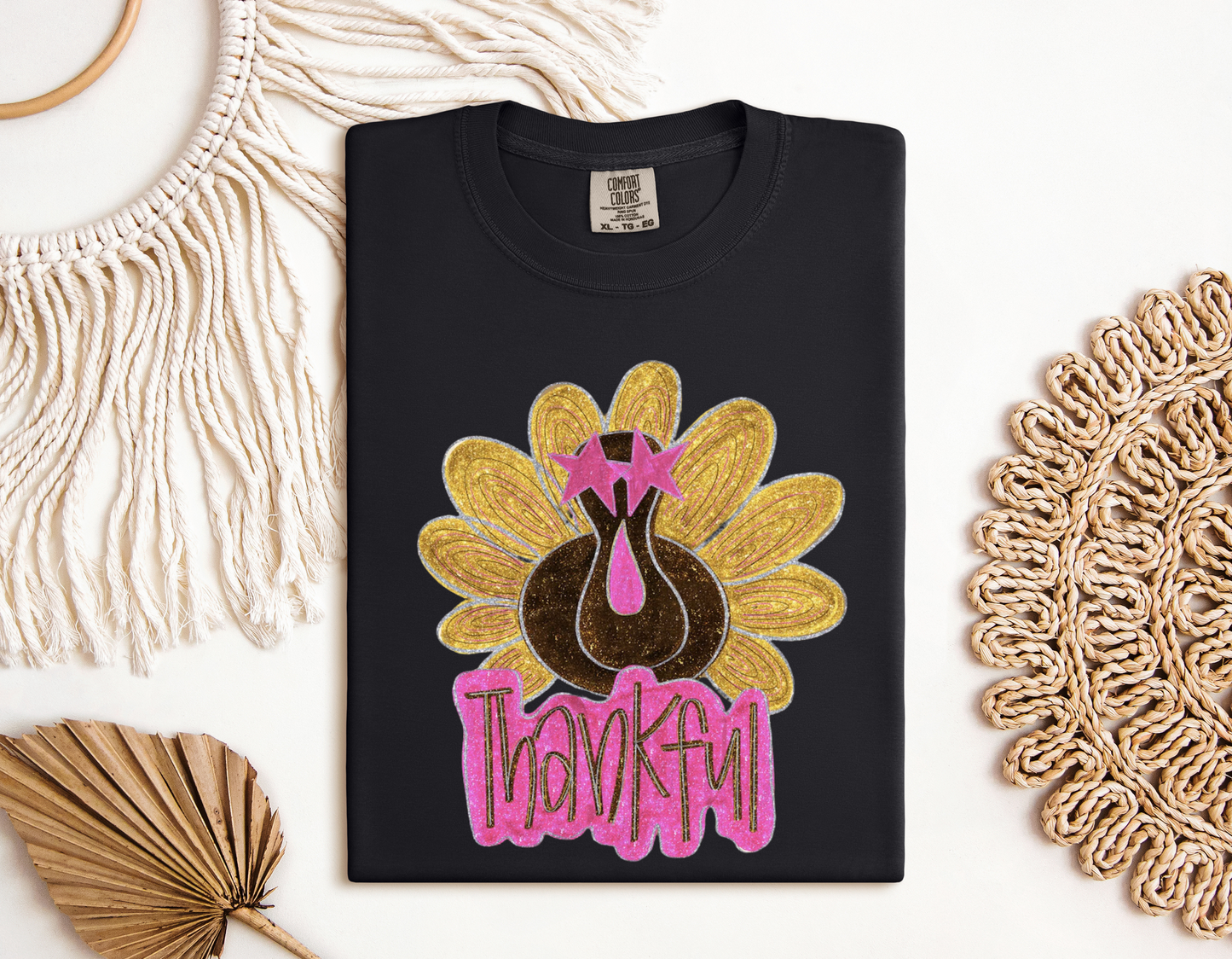 Glitter Turkey Thankful