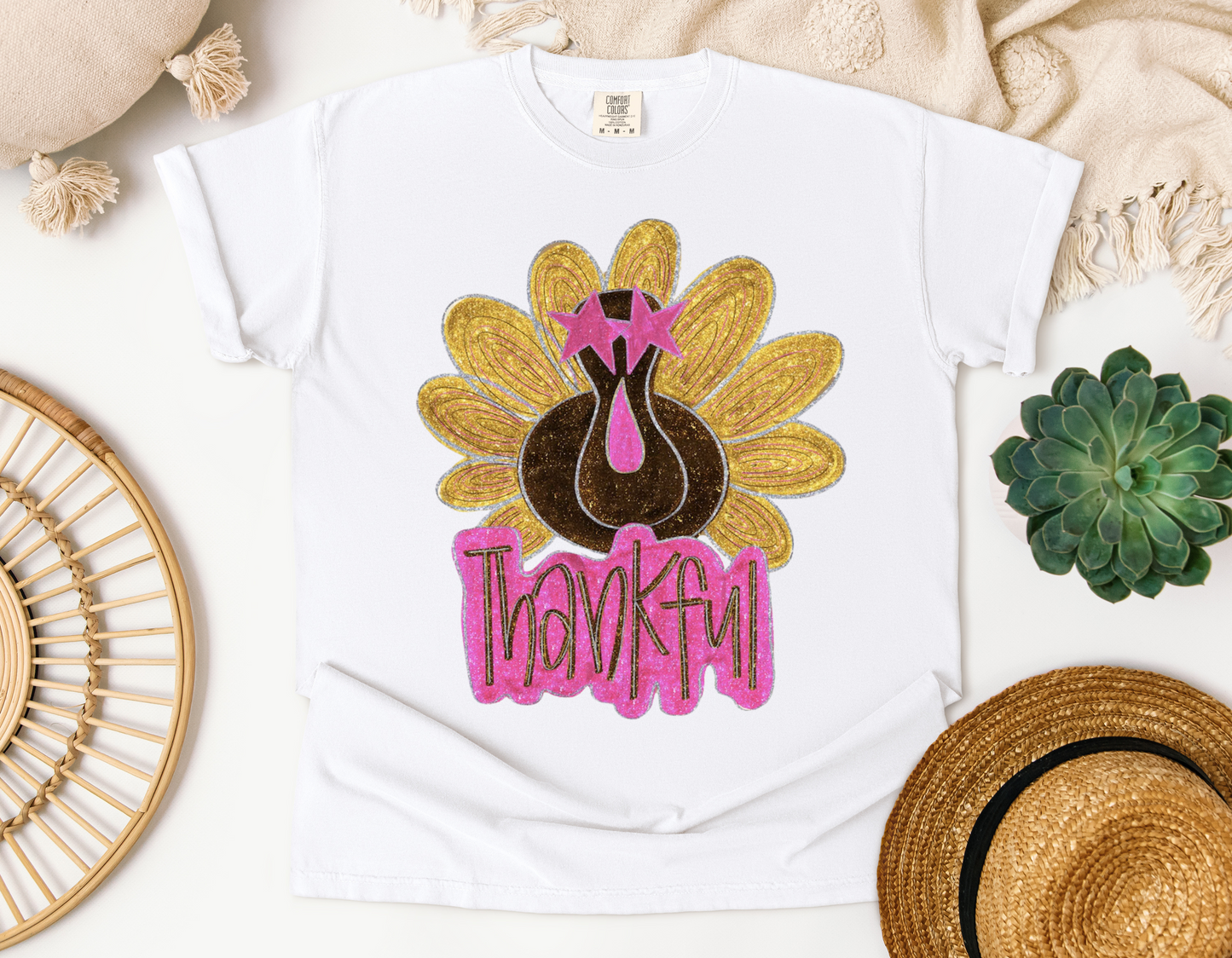 Glitter Turkey Thankful