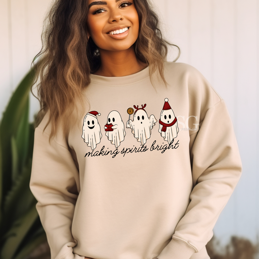 Making Spirits Bright-Ghost- Sweatshirt