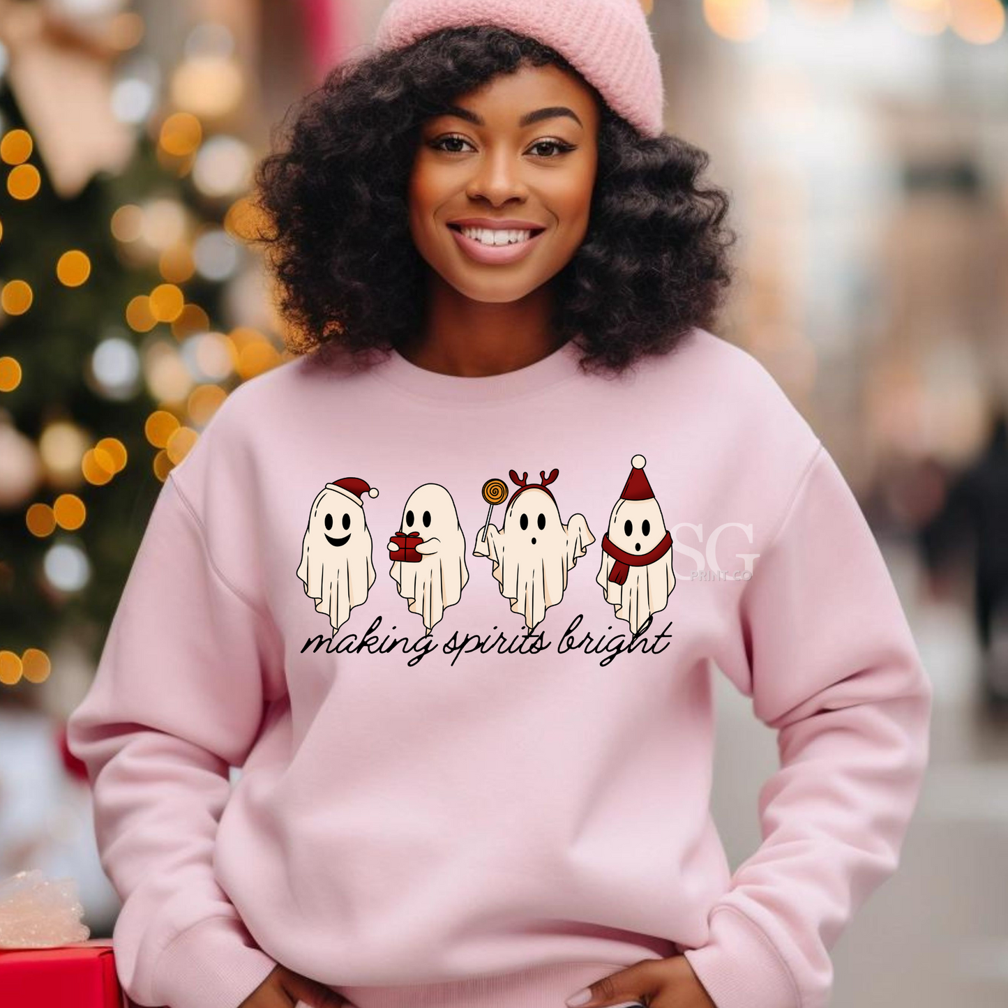 Making Spirits Bright-Ghost- Sweatshirt