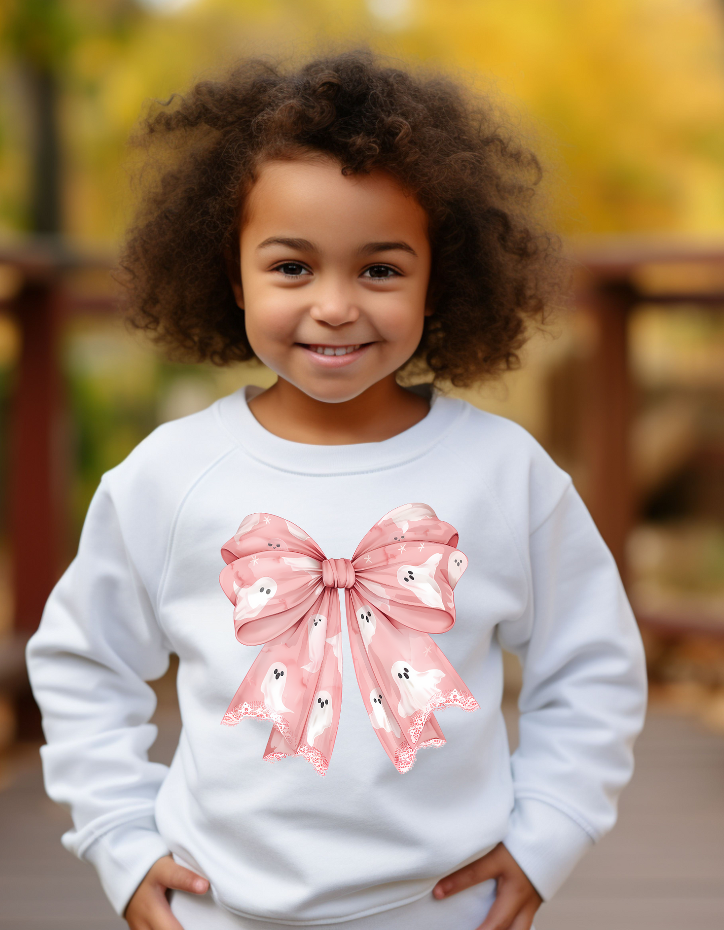 Ghostly Bow Sweatshirt